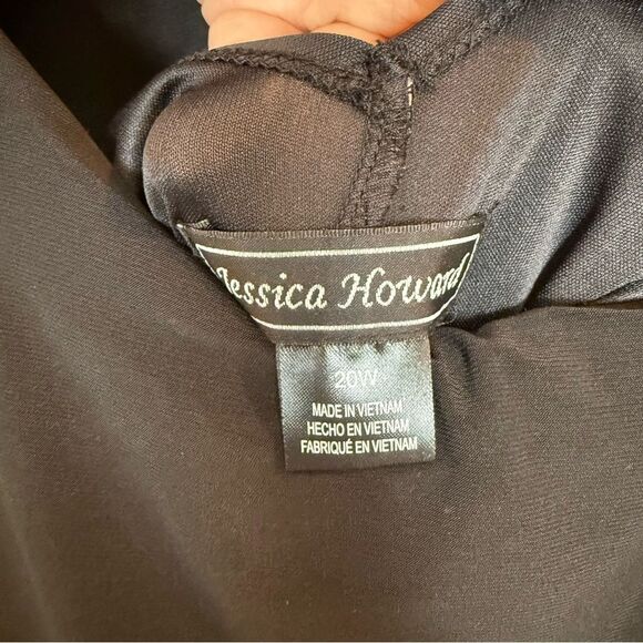 Jessica Howard Black Dress with Mesh Details - Picture 2 of 6